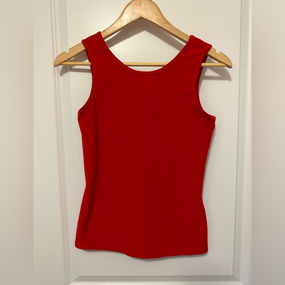 Eliza Audrey red small tennis tank. Excellent condition. Stretchy w low back
